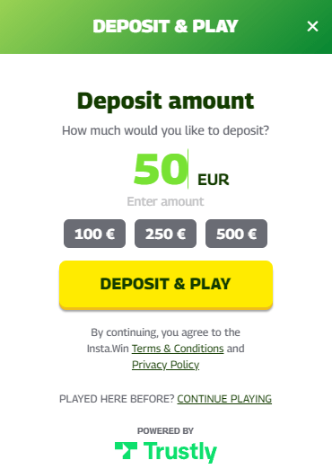 Deposit & Play