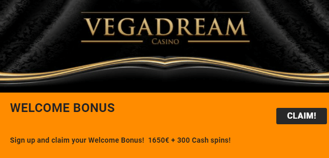 Welkomstbonus Vegadream Casino