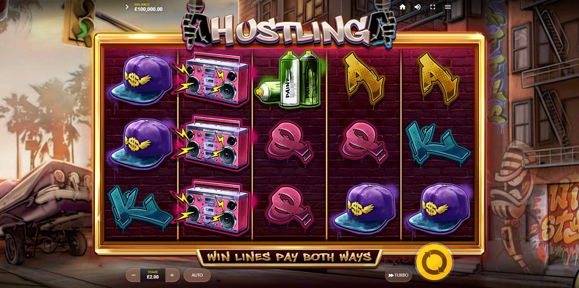 Hustling slot