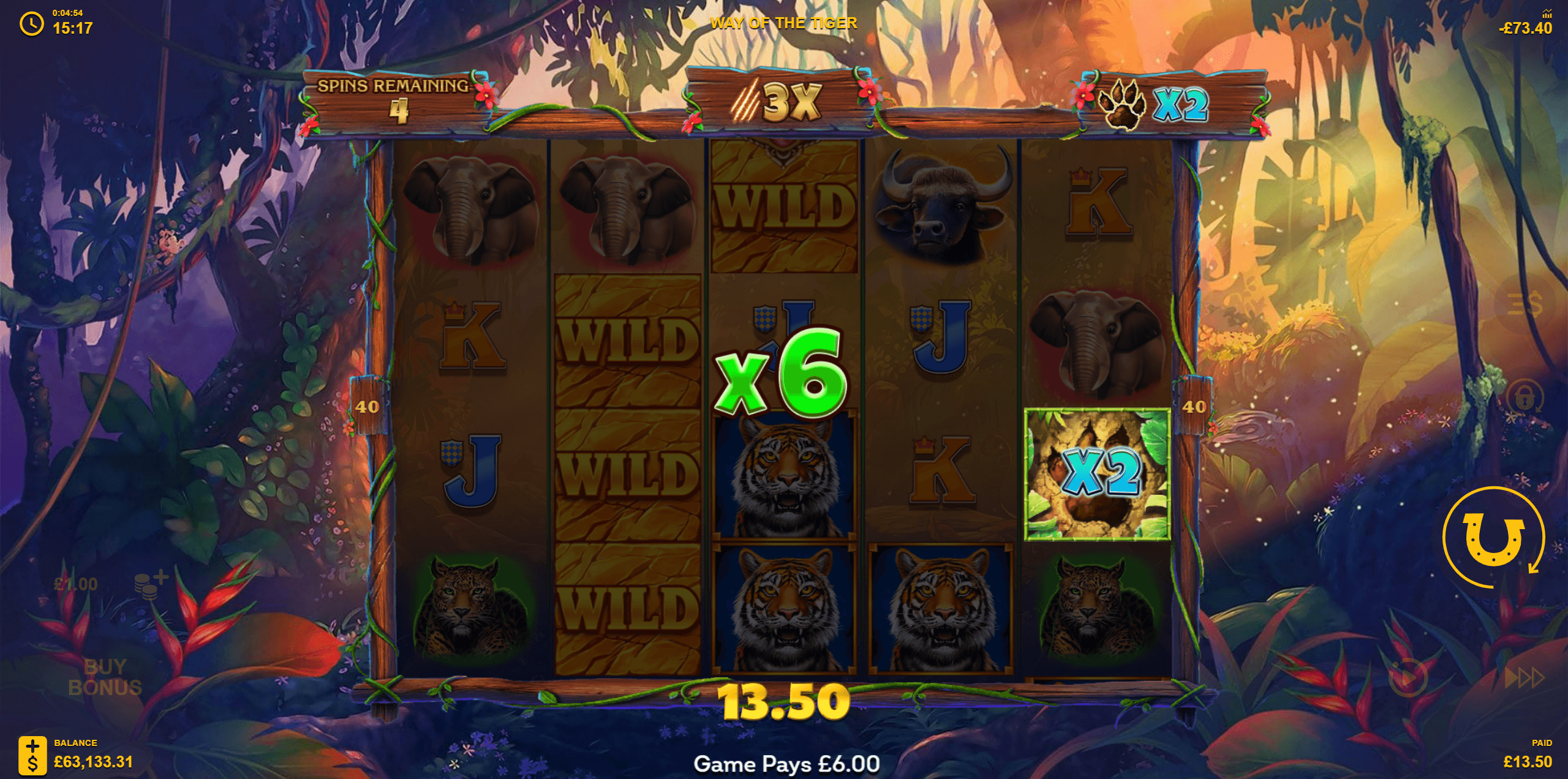 Way of the Tiger free spins