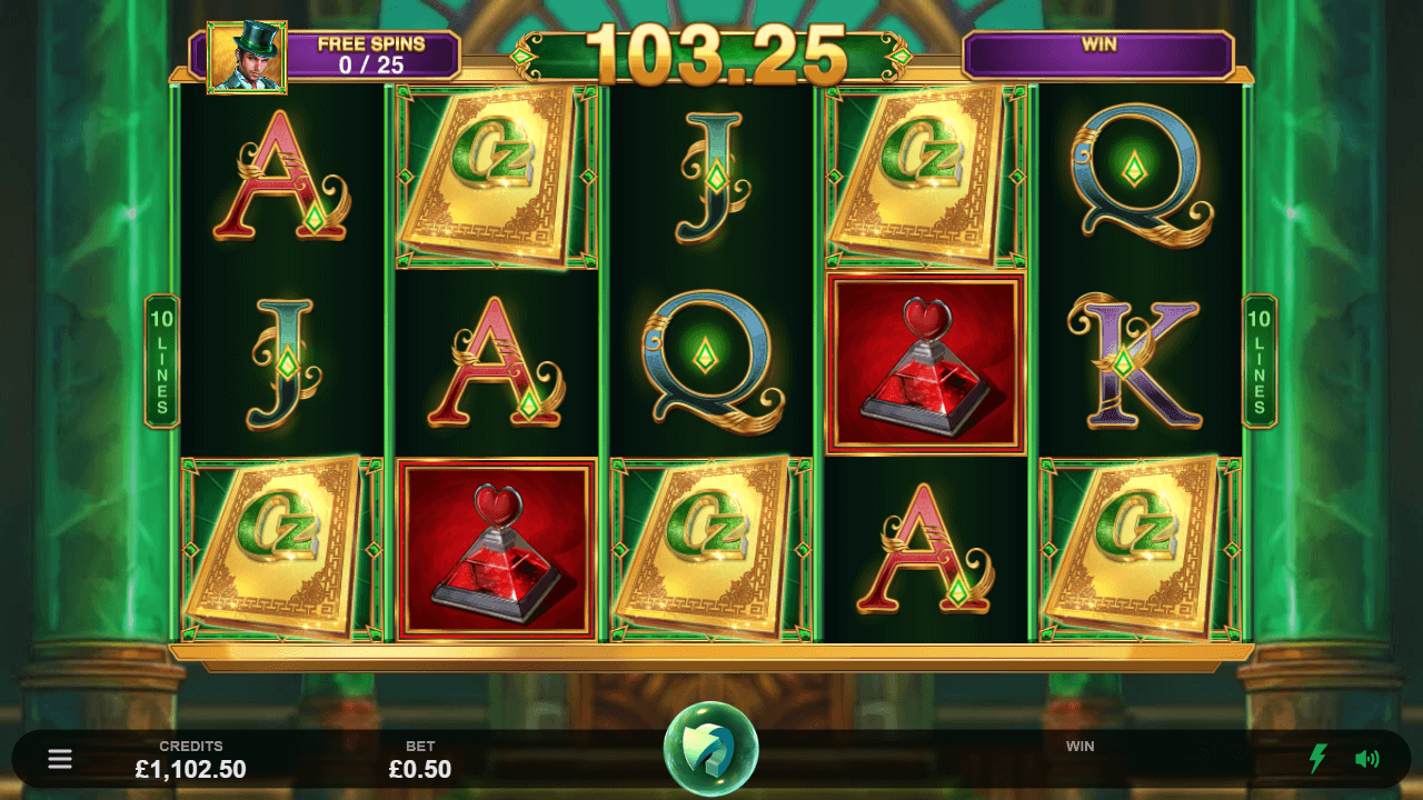 Book of Oz Lock N Spin slot