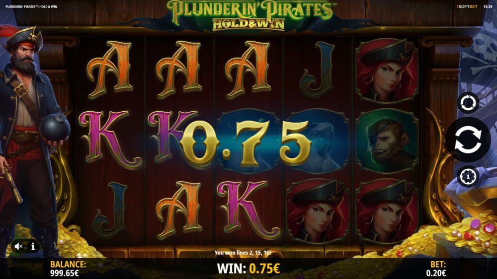 Plunderin' Pirates Hold & Win slot review