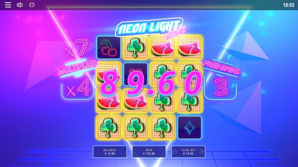 Neon Light Fruits slot