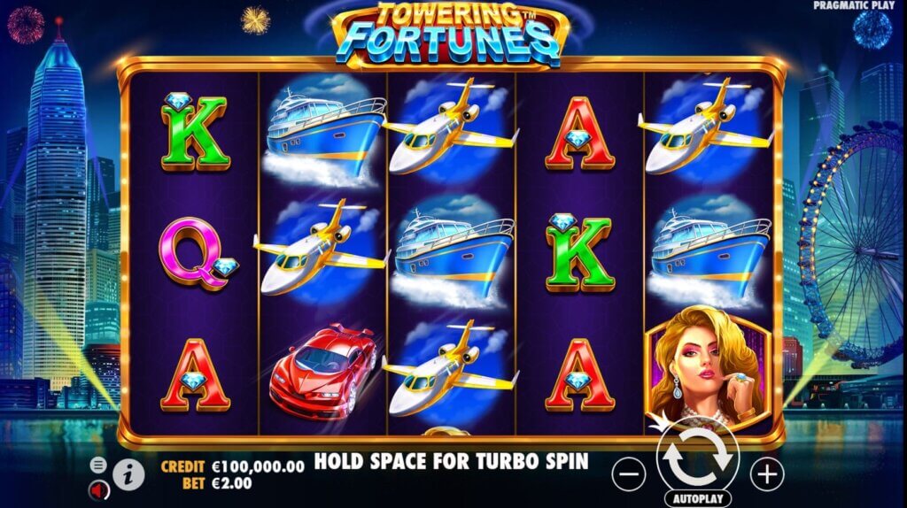 Towering Fortunes gokkast review en casino's